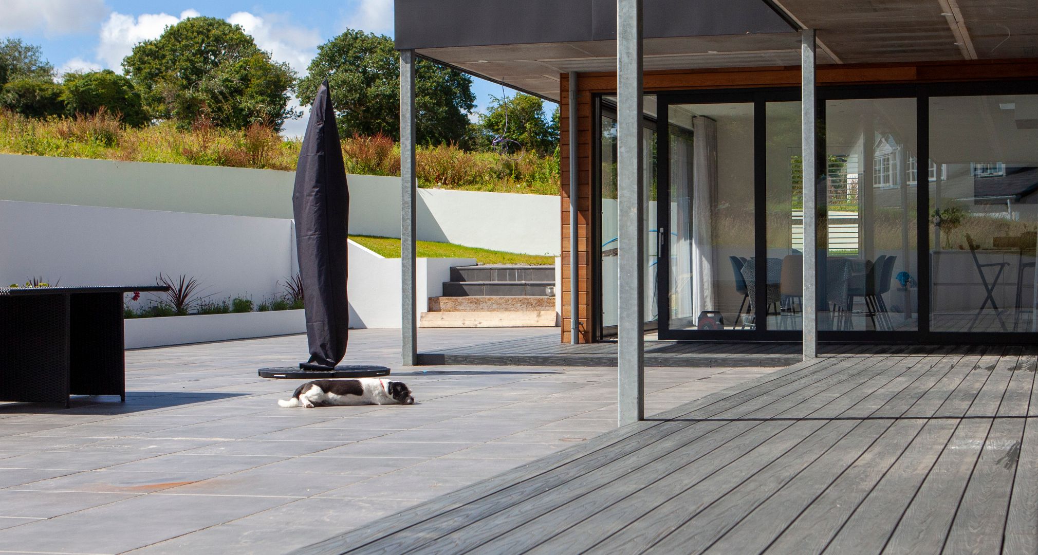 Alchemy decking fitted into a newly built house